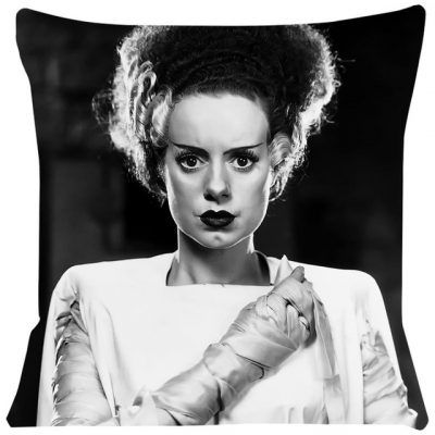 Accesorio decoración, funda de cojín Bride of Frankenstein, Home Decor para Halloween