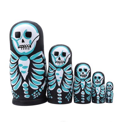 Decoración de hogar Matryoshka Calaveras. Halloween. Home Decor